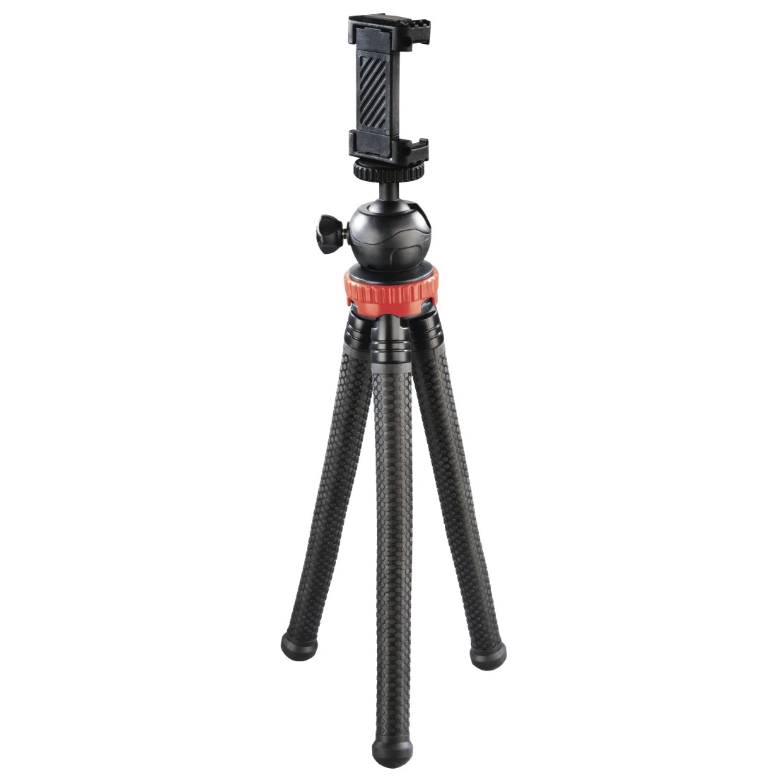 Trípode "FlexPro" para smartphone, GoPro y cámara de fotos, 27 cm,rojo |  Hama