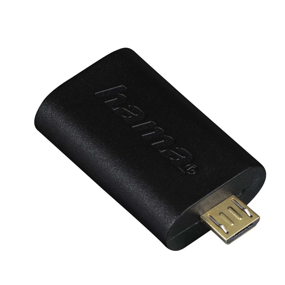 USB 2.0 OTG Adapter, micro B plug - A socket | Hama