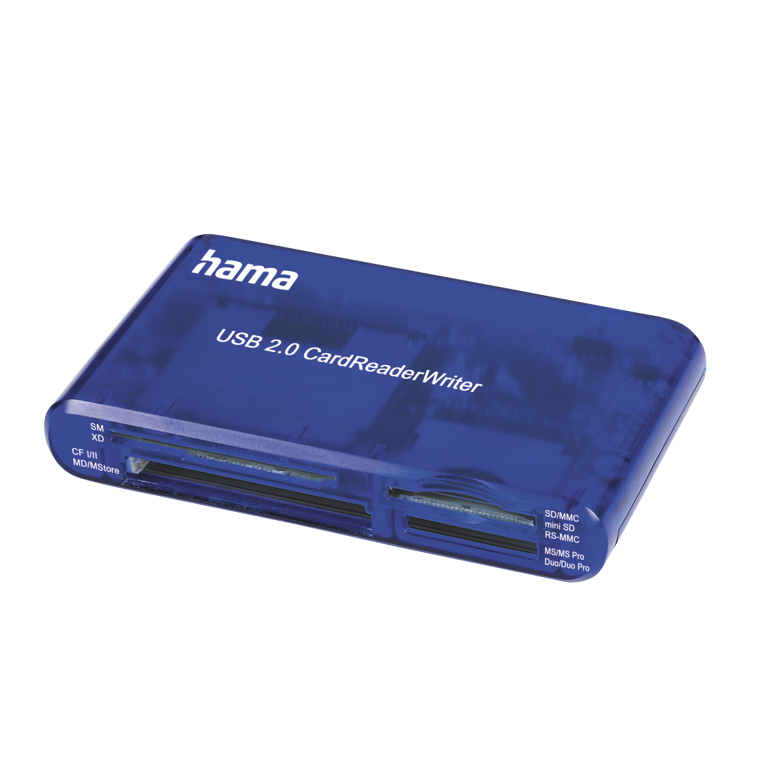 Lector Tarjetas USB 2.0 35 en 1, azul