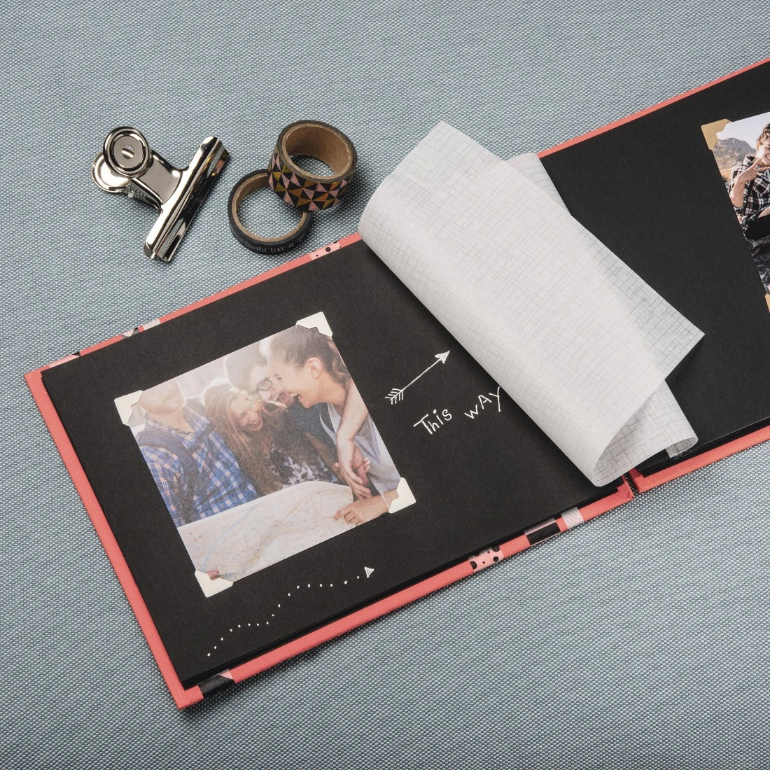 Álbum de fotos 80 páginas negras Álbum de recortes Álbum de fotos para  diseñarse a sí mismo 40 hojas 28 x20cm Libro de fotos para pegar en el  bricolaje