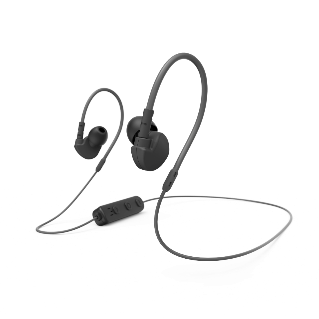 Auriculares deportivos Bluetooth®, intraurales, micro, ganchos, negro | Hama