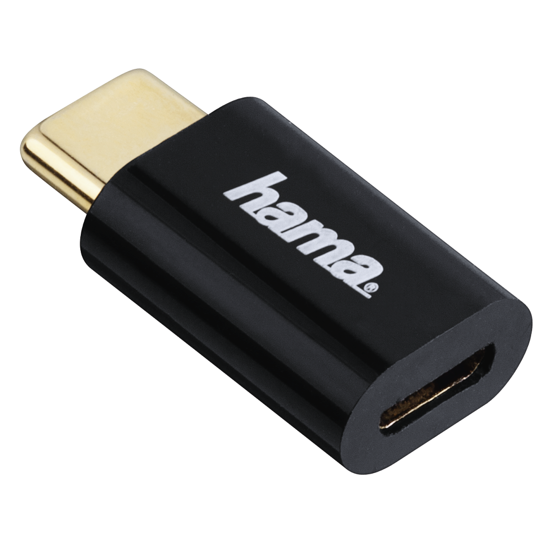 Adaptador micro-USB a conector macho USB Type-C, negro | Hama