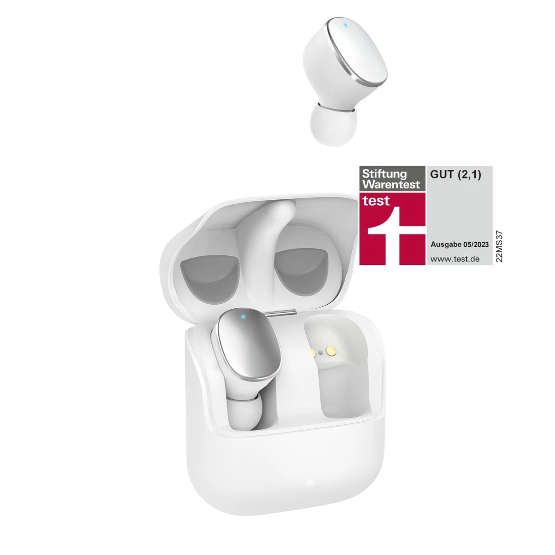Auriculares "Spirit Pure" Bluetooth®, True Wireless, intrauditivos, blanco  | Hama
