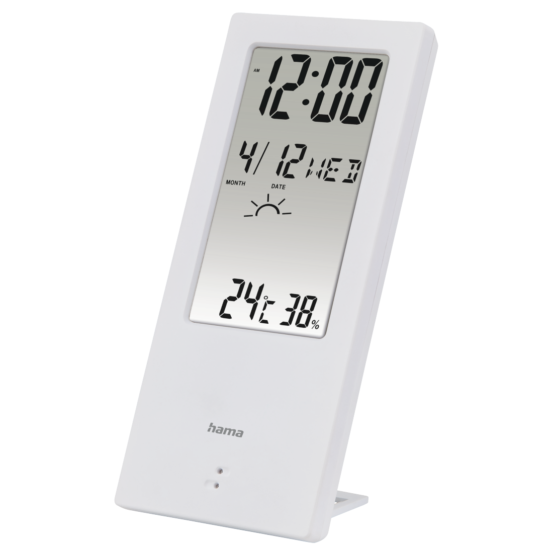 Termómetro/Higrómetro, con indicador de tiempo meteorológico, blanco | Hama
