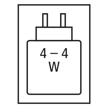 Fuente de alimentación de alto rendimiento necesaria: 4.0 W / Fuente de alimentación mínima requerida: 4.0 W / USB PD: No 