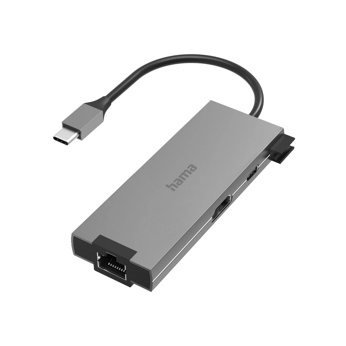 Concentrador USB-C, multip., 5 p., 2x USB-A, USB-C, HDMI, LAN