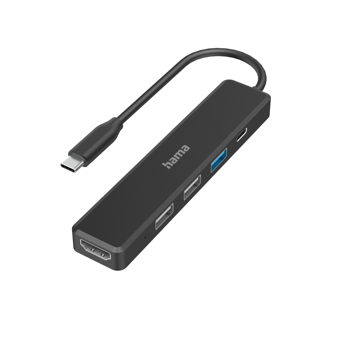 USB-C Hub, Multiport, 5 Ports, 3 x USB-A, USB-C, HDMI™ | Hama