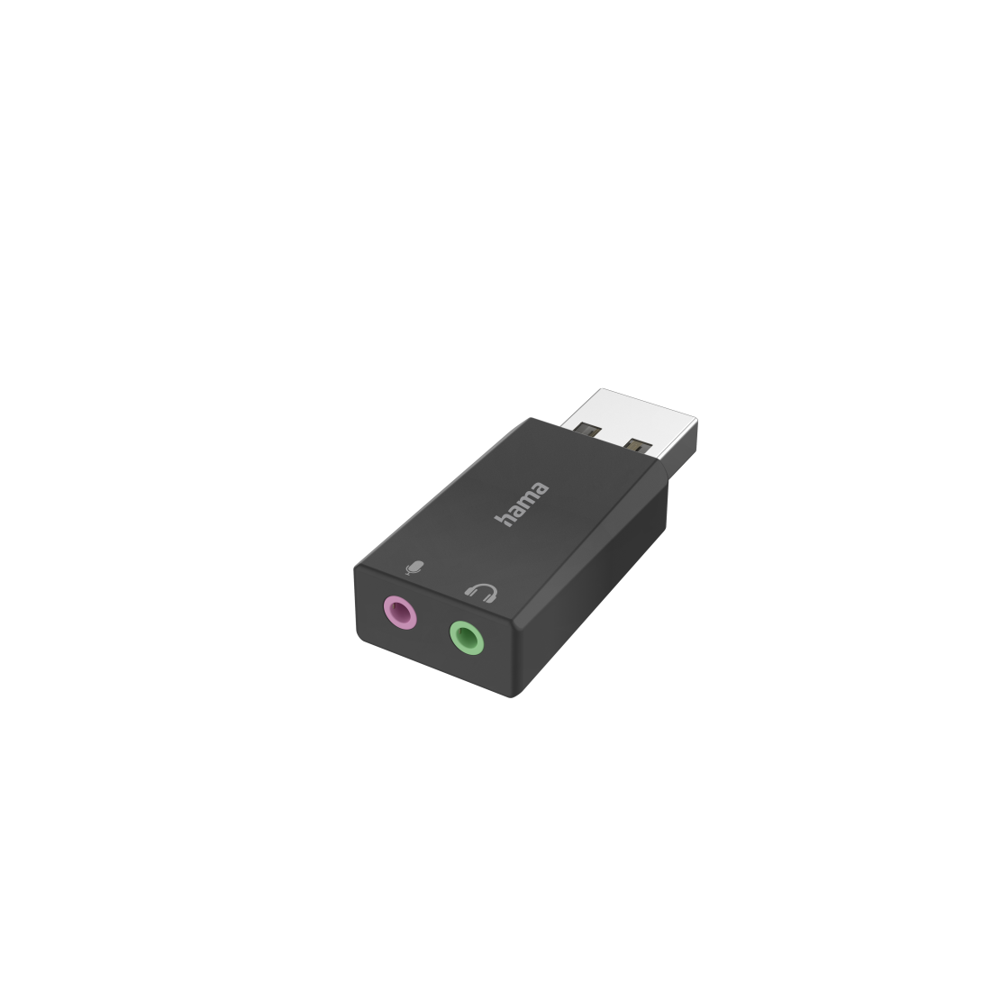 Tarjeta de sonido USB, USB macho/2 x jack de 3,5 mm, estéreo | Hama