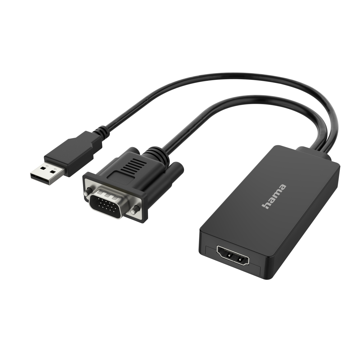 Adaptador de vídeo, conector VGA+ USB toma HDMI™, Full-HD 1080p | Hama