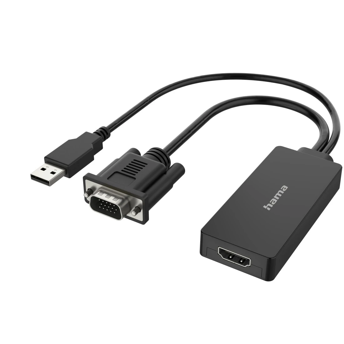 Adaptador de vídeo, conector VGA+ USB toma HDMI™, Full-HD 1080p