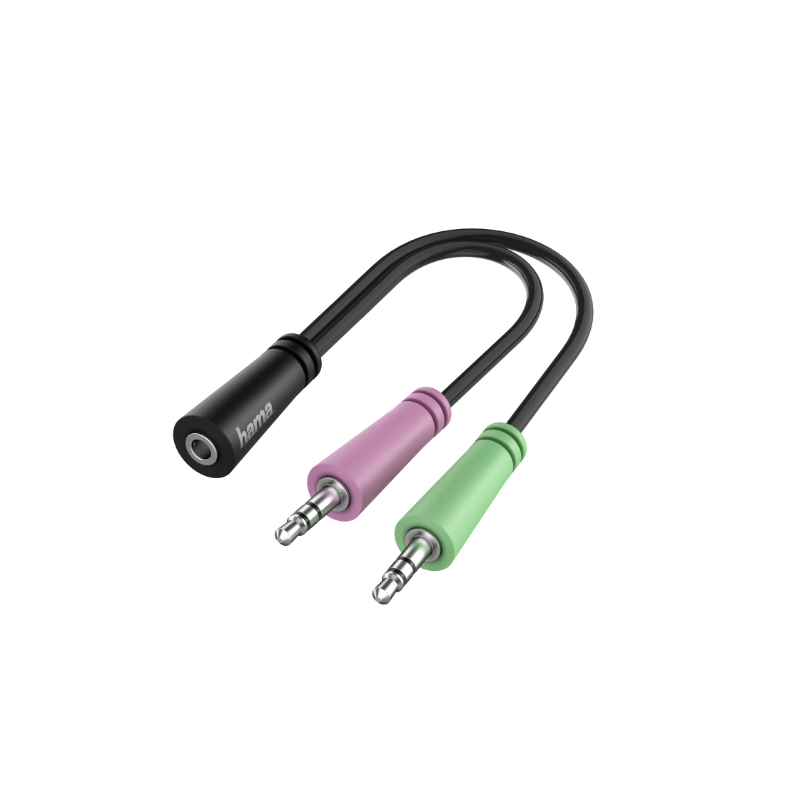 Hama Audio Adapter, 2 x 3-pin 3.5 mm 