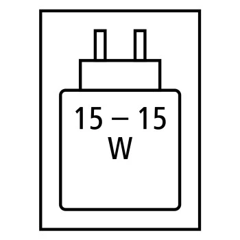 Fuente de alimentación de alto rendimiento necesaria: 15.0 W / Fuente de alimentación mínima requerida: 15.0 W / USB PD: No 
