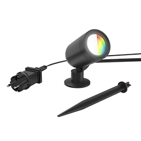 Imagen de luz de jardín WLAN, foco de jardín + pincho de suelo, Matter, IP65