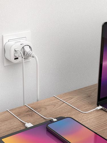 Hama multiple plug charges tablet, smartphone and laptop