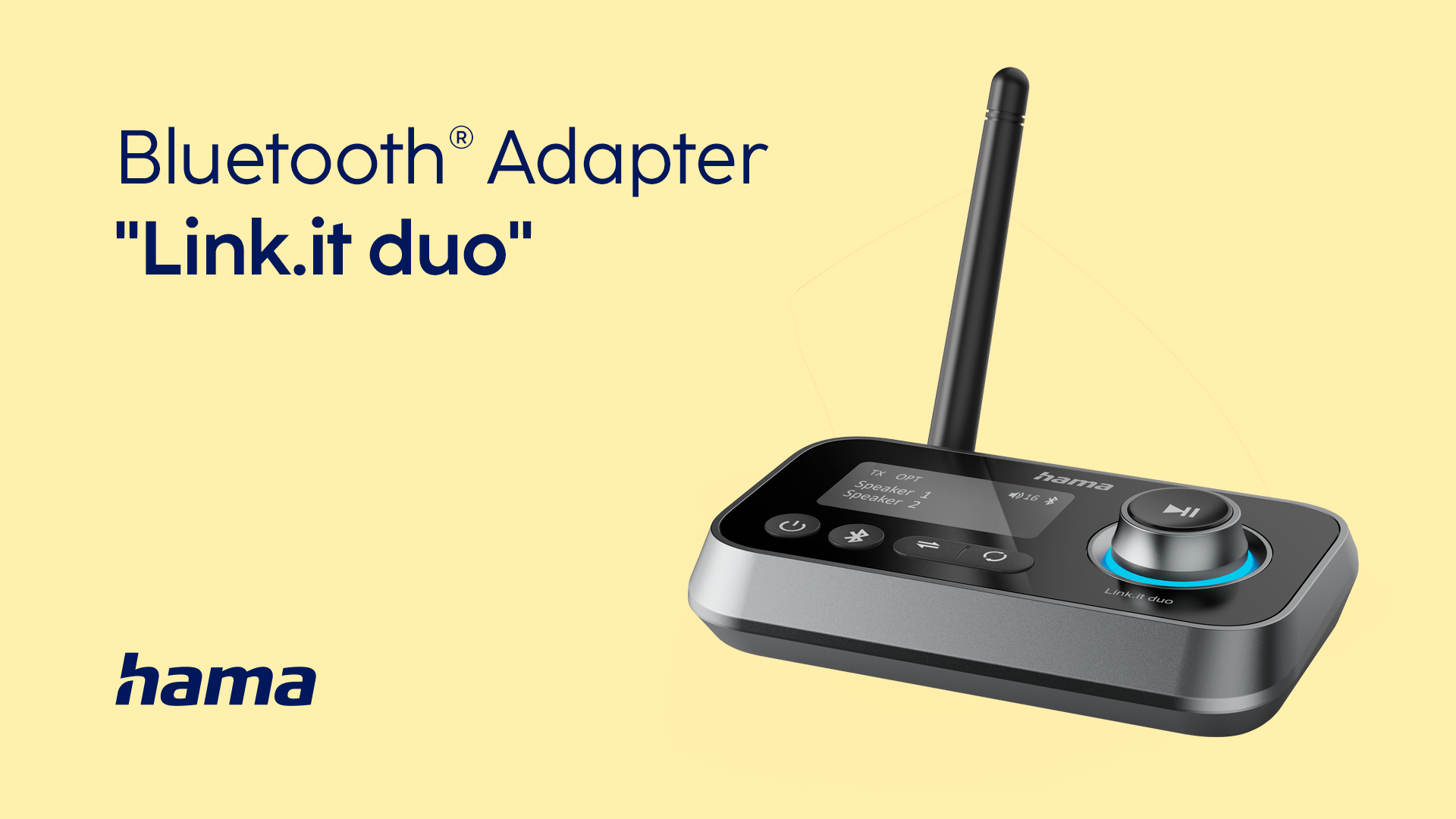 Hama "Link.it duo" Bluetooth® Adapter, Transmitter & Receiver, Bluetooth Retrofit